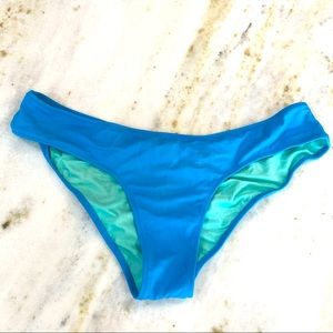 Victoria’s Secret cheeky bikini bottom. Teal color. Large. Great condition